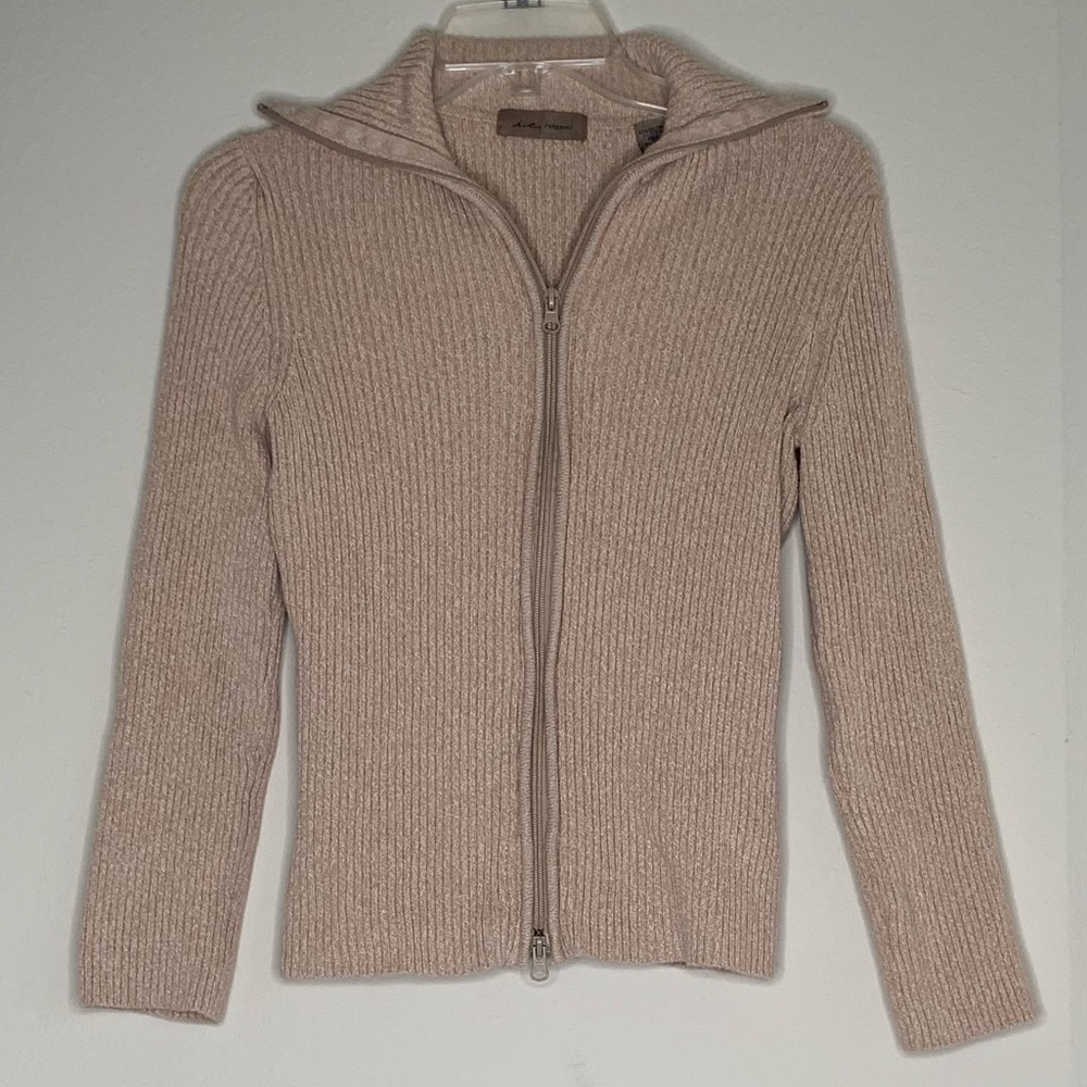 Double Zip Cardigan Sweater - Picture 2 of 3